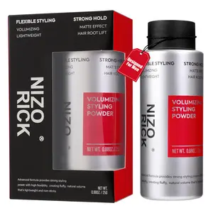 NIZORICK Hair Volume Texture Powder for Men Instant Lift Matte Finish | Lightweight, No Residue, 15g