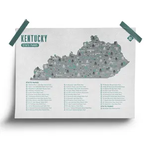 Kentucky State Park Map - Checklist