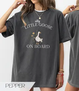 Silly Goose Pregnancy Announcement Shirt, Funny Goose Bump Pregnant Tshirt, Maternity Clothing Gift, First Time Mom Graphic Tees, New Mom Women Outfit