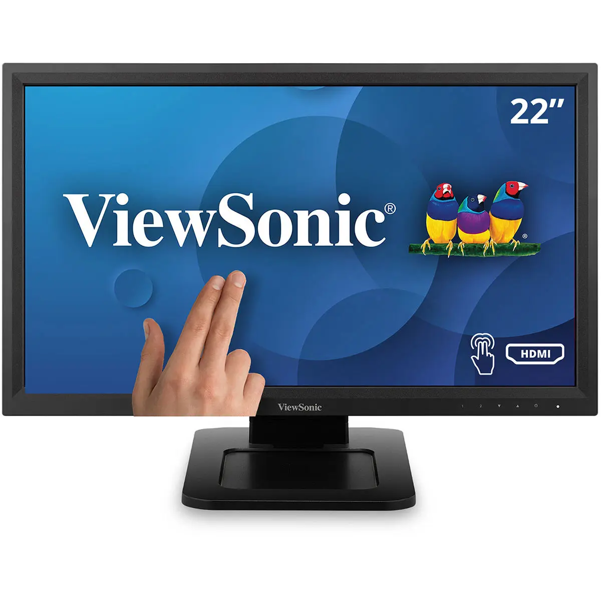 ViewSonic TD2211 22 Inch Monitor - 16:9 Aspect Ratio, 1920x1080p Full HD, USB-Enabled VA LED Touchscreen Display