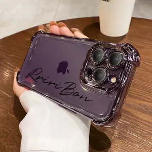 Stylish & Creative Brennan Pattern Four-Corner Electroplated Phone Case with Lens Protection, Shockproof & Drop-Proof, Unisex. Compatible with iPhone 17/17 Air/17 Pro/17 Pro Max/16/15/14/13/12/11/X/XS Pro Plus Max Series & Galaxy S22/S23/S24/S25 Series.