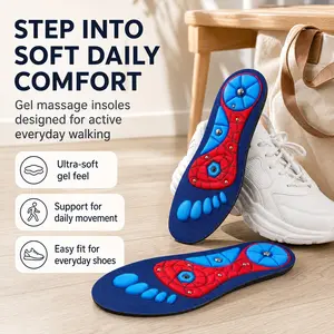 Unisex Plantar Fasciitis Relief Insoles, High Arch Support & Shock Absorption, Magnetic Massage Comfort, 220+ lbs Capacity for Men & Women, Ideal For Work Boots, All-day Standing, And Comfortable Wear.