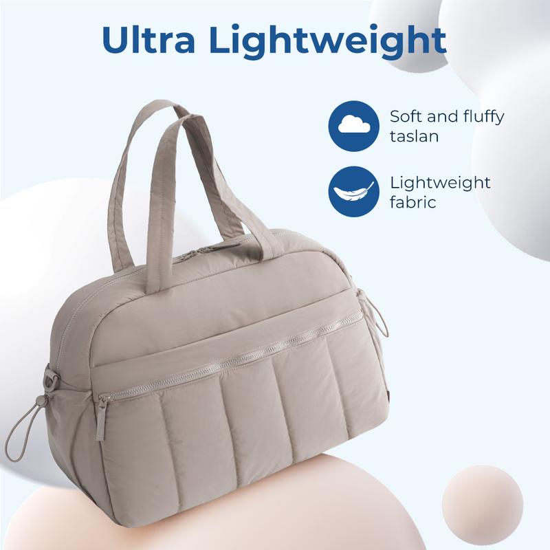 BAGSMART Puffy Water-Resistant Gym Travel Duffel Bag for Women with Wet Pocket, Carry on Weekender Bags, Water Resistant Workout Bag Sports Gym er Bags, Water Resistant Workout Bag Sports Gym TikTokShopHolidayHaul