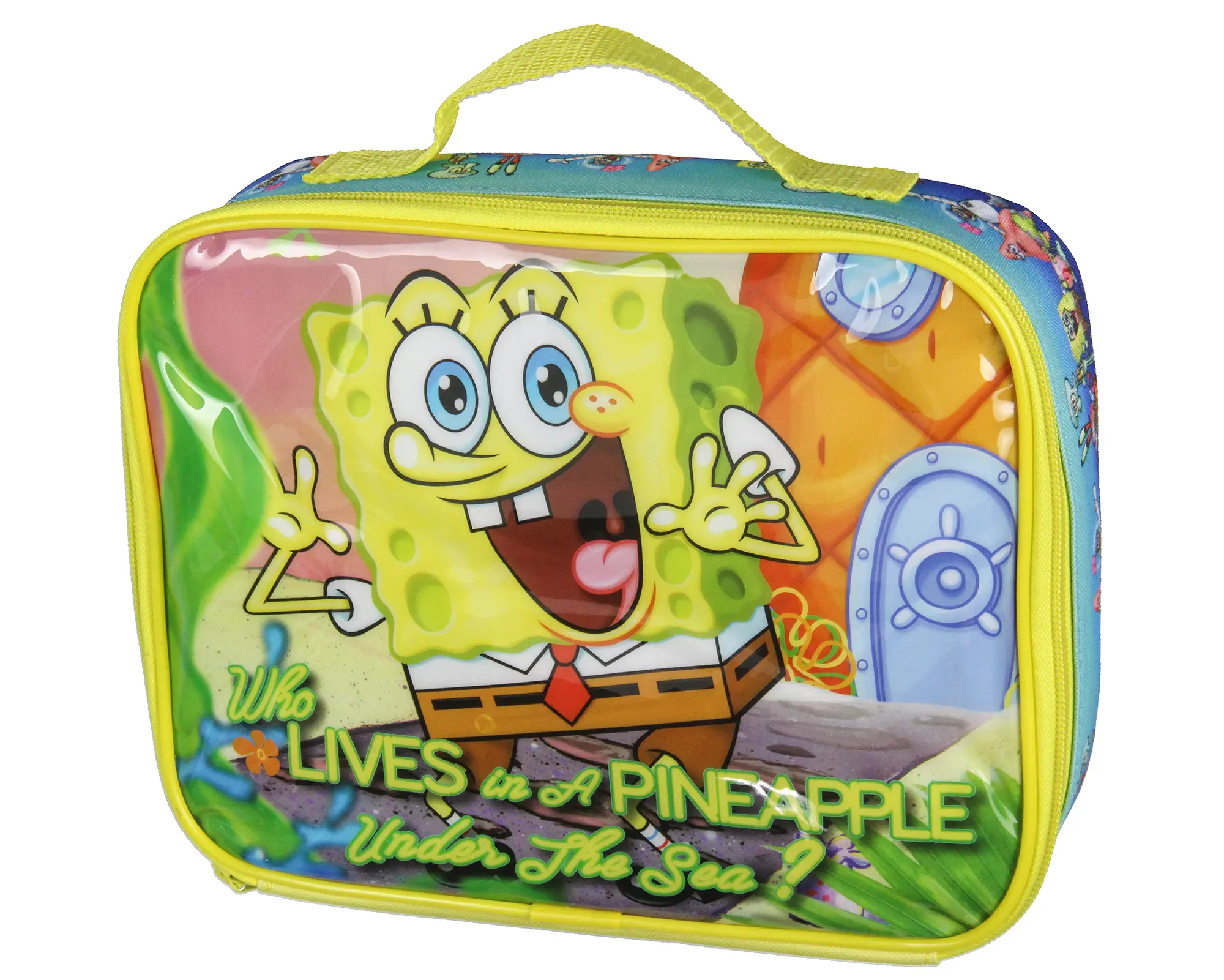 Nickelodeon SpongeBob SquarePants Bikini Bottom Lunch Box Tote Bag 10"