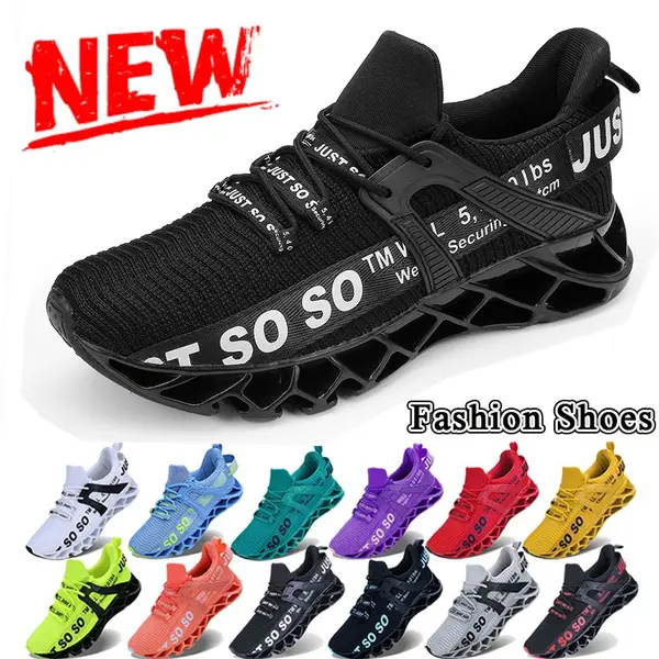 Mens Womens Breathable Walking Tennis Running Shoes Blade Fashion Sneakers Closed Footwear Sports Shoes Runner Trainer Training
