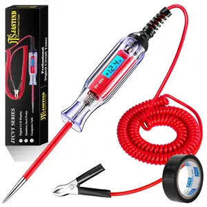 Automotive Test Light 3-48V DC Digital LCD Circuit Tester, Bidirectional  Tester with Voltmeter & 140 Inch Extended Spring Wire, Heavy Duty Electric Tester for  Fuse,