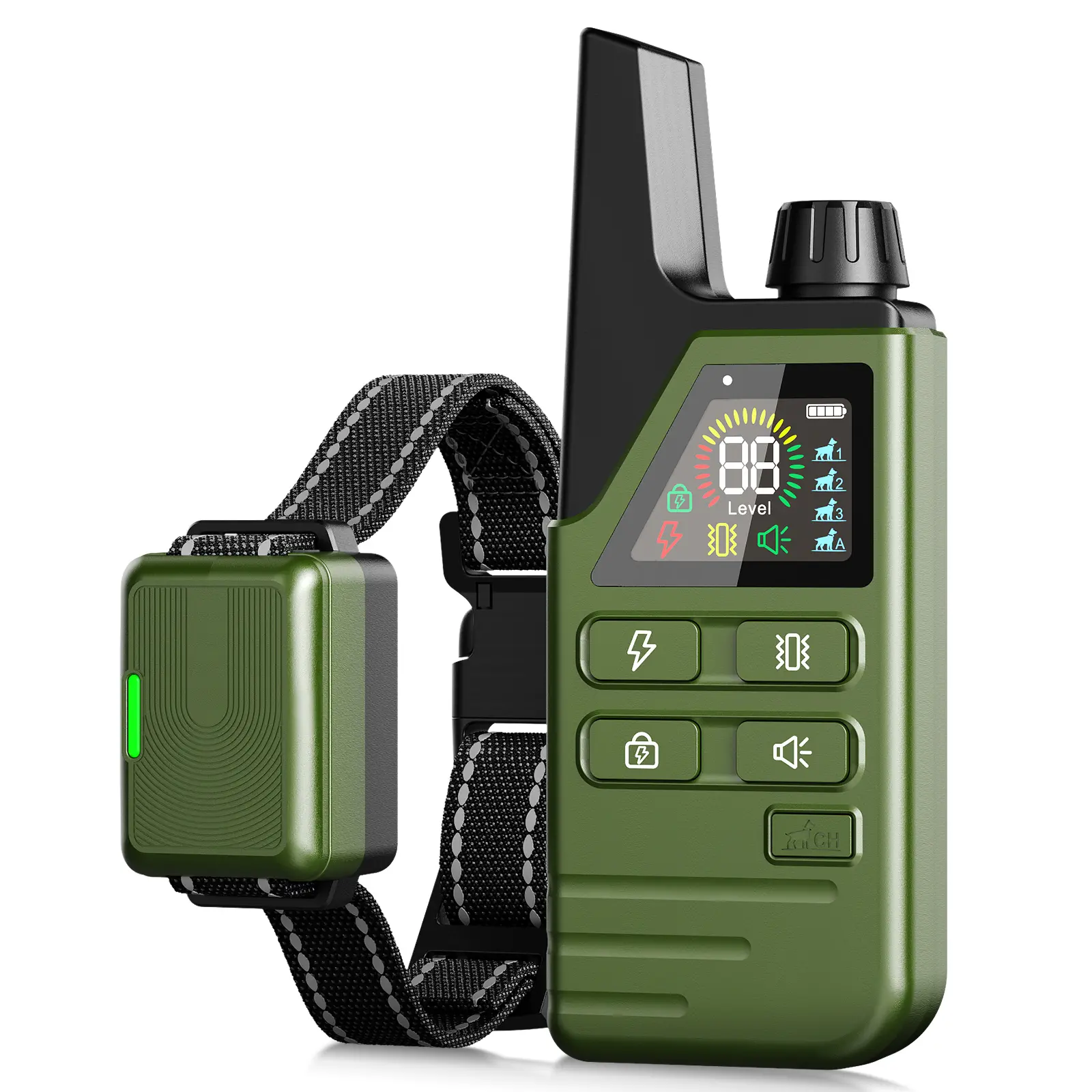 IP68 Waterproof Rechargeable Dog Repeller 3 Modes Safe Bark Control Plastic Conveniently Portable