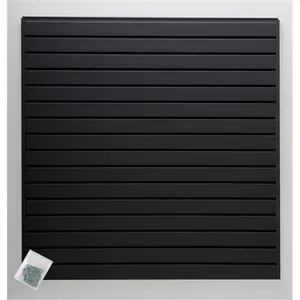 Jifram Extrusions- Inc. 01000800 Easy Living Easy Wall 4 ft. X 4 ft. or 8 ft. X 2 ft. Add Your Own Accessories Black Slatwall Kit