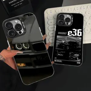 Car of B-BM-WES 7 E38 36 Phone Case For iPhone 17 Air 16 15 14 13 12 11 Pro Max Plus,Mini,XS,SE Anti Fall Black Matte Hard Bumper