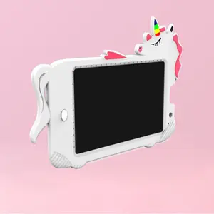 Kids LCD writing board, 10-inch color graffiti board tablet, Recorder, play sound and drawing, Unicorn-shaped toddler Learning travel toy, for 3, 4, 5, 6 years old, boys and girls
