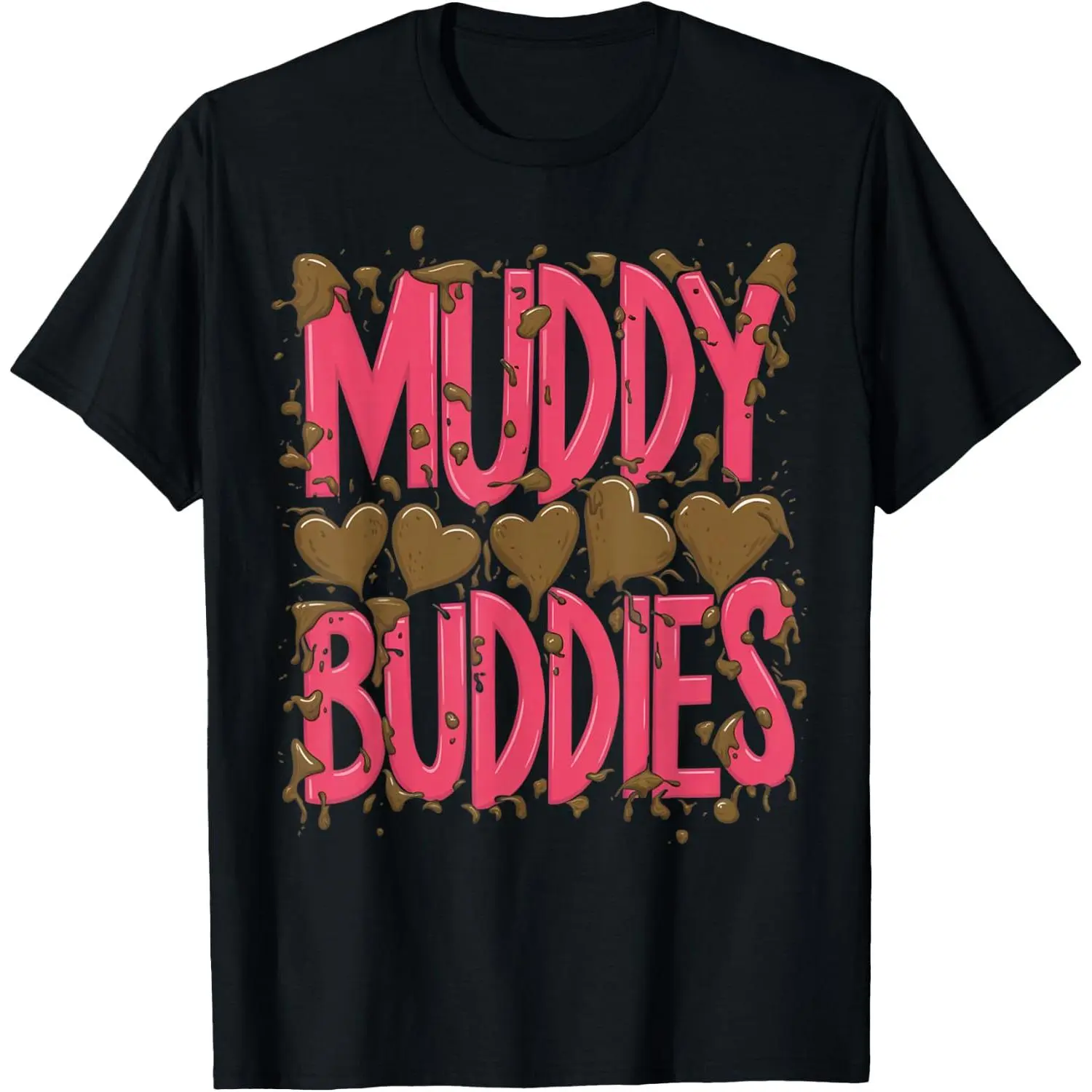 Women's 100% Cotton Graphic Vintage Casual Everyday Top - for Mud Run, Mudding, ATV Team Activities