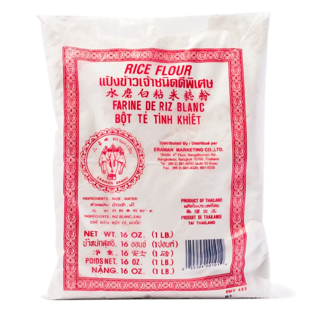 Erawan Rice Flour 1 lb - Traditional Grain Powder Erawan Rice Flour 1 lb - Traditional Grain Powder