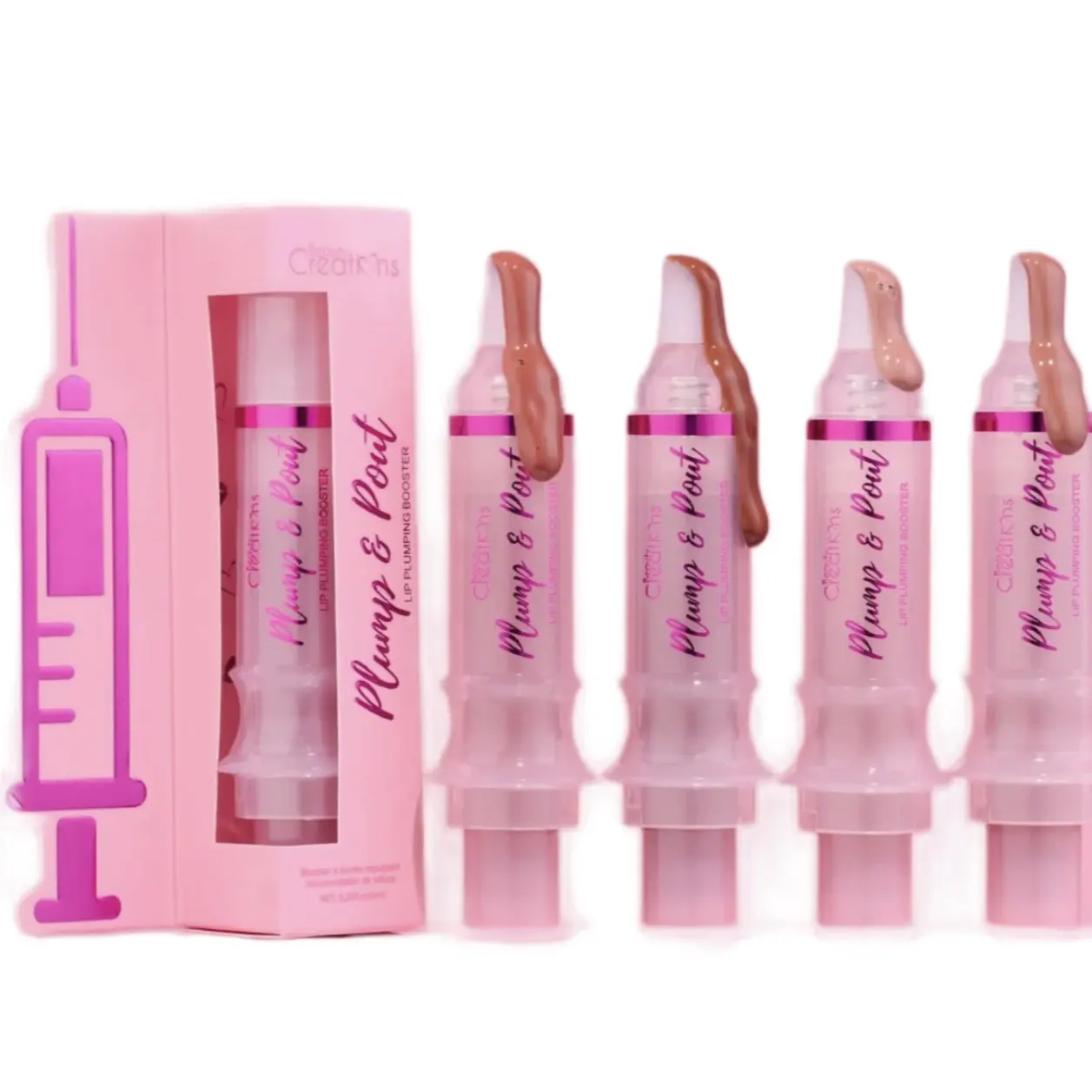 Plump & Pout Lip Plumping Booster Set for Fuller Lips - Cosmetic, Makeup
