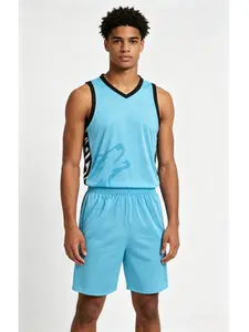 26/27 New Season Basketball Set, American Style Men's Adult Basketball, Short Sleeve and Shorts, Loose Fit, Breathable, Casual