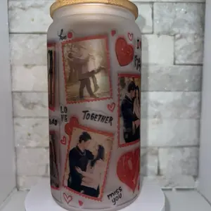 Custom valentine’s day frosted cup
