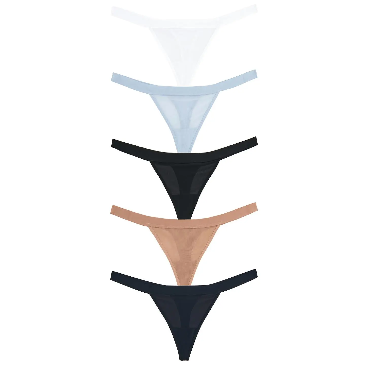 Negative Underwear Sieve Thong (5-pack) in Cool