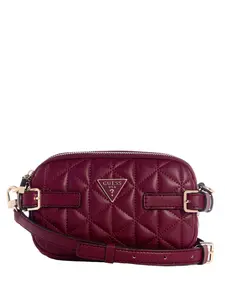 GUESS Female Paisleigh Quilted Mini Camera Bag