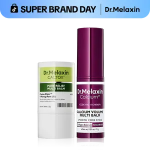 [Dr.Melaxin Official] Cactox & Collagen Multi Pore Firming Duo with Cactus Cooling & Eye Care Stick for Visible Pore Refining and Skin Repair