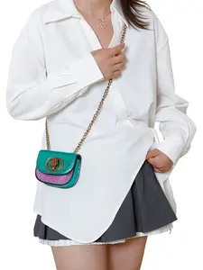 New Mini Diamond Saddle Bag for Women, Chic Chain Wallet, Fashionable Half Circle Crossbody Bag, Cute Portable Handbag for All Seasons