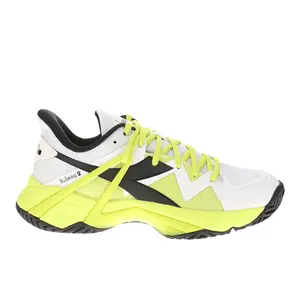 diadora Mens B.Icon 2 All Ground Tennis Sneakers Shoes - White, Yellow