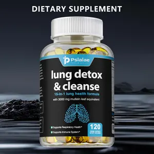 Mullein Leaf Extract, Aloe Vera Leaf Capsules, 15-in-1 Lung Health Formula