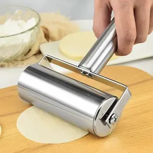Rolling Pin Head Non-Stick Dough Pastry Roller for Kitchen Dumplings Pizza Pies Noodles Baking Tools  Stainless Steel Double Head