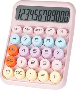 Calculator with display, 12-bit large button, easy to use automatic off desktopcalculator at home, office and school, dopamine calculator Springtok