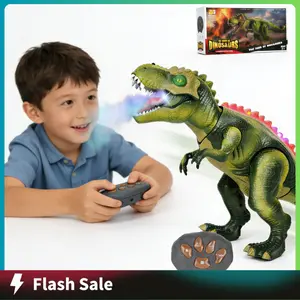 Remote Control T-Rex Dinosaur Toy with Lights, Mist & Realistic Sounds – Ultimate RC Dino for Kids | Perfect Gift for Boys | Interactive Dinosaur Playset with Fun Features | Ideal for Boys Aged 4-10 | Stimulate Imagination and Develop Motor Skills