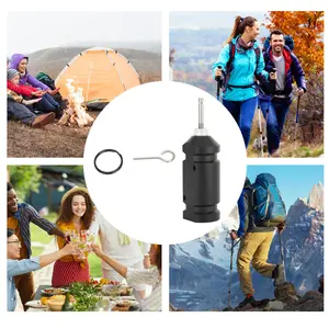 10pcs Tripwire Alarm D-Type Perimeter Defense Device, (Black) - 360 Coverage Quad 3.0 - Early Warning Security Device System for Camping and Property Security