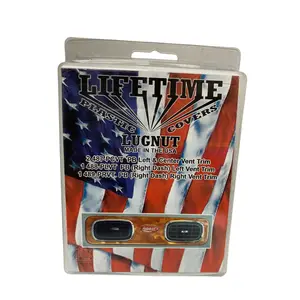 Lifetime Nut Covers - Peterbilt Vent Trim Kit Chrome Finish for 2006 and Newer Trucks