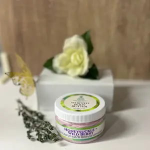 Honeysuckle + Wild Berry Whipped Body Butter 4oz Jar
