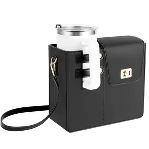 Portable Cup Storage Bag, 1 Count Outdoor Multi-functional Cup Holder with Adjustable Strap, Cup Storage Bag for Outdoor Camping Hiking, Drink Holders