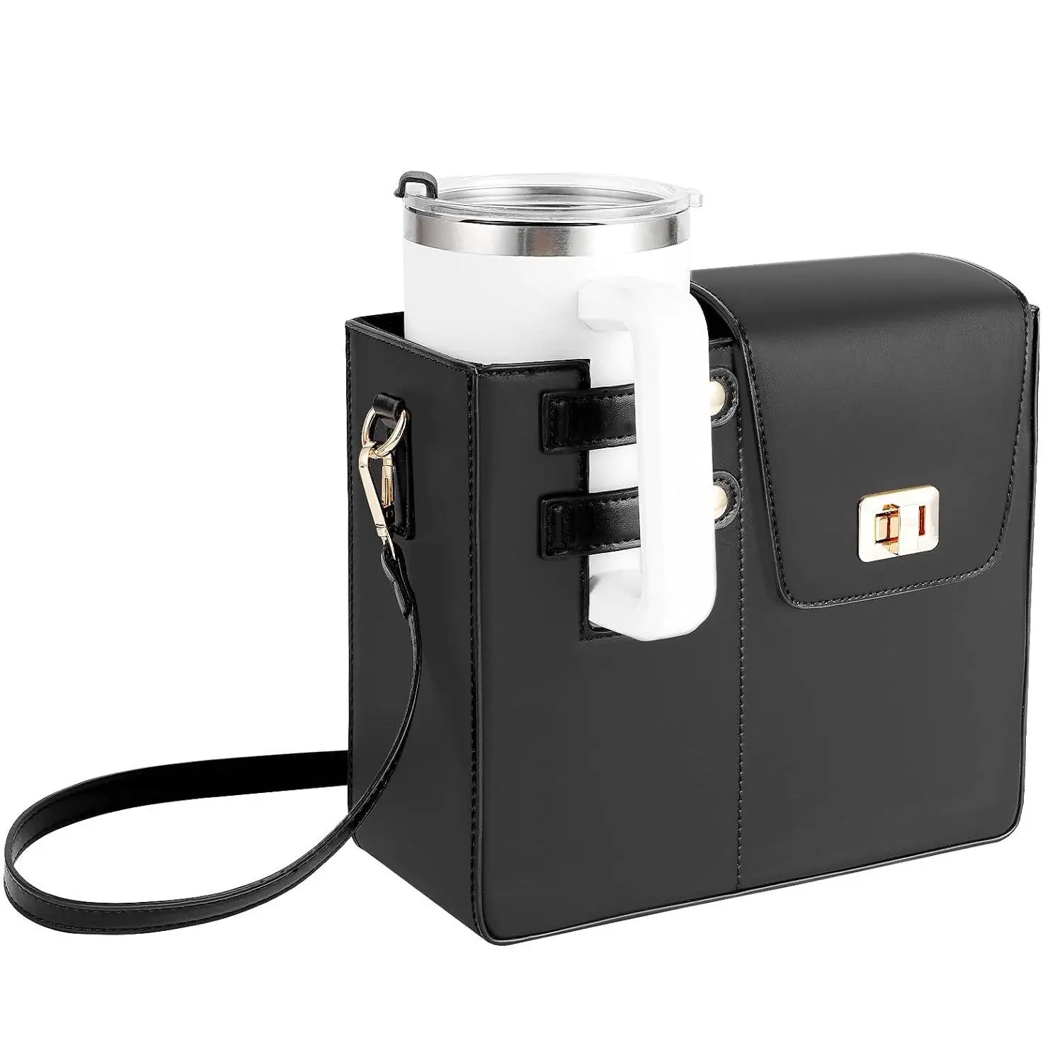 Portable Cup Storage Bag, 1 Count Outdoor Multi-functional Cup Holder with Adjustable Strap, Cup Storage Bag for Outdoor Camping Hiking Travel