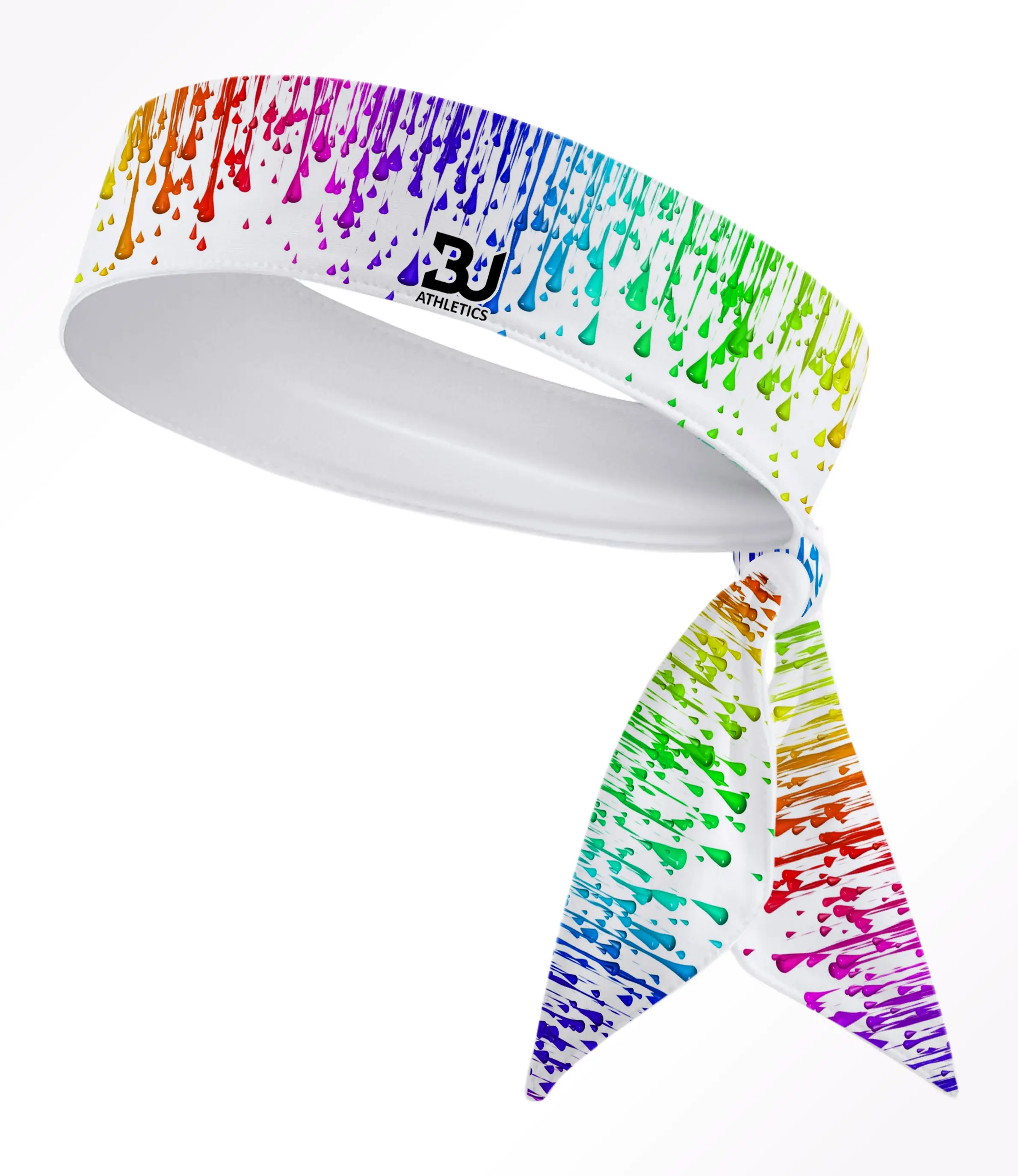 Multi. Color Drip Head Tie Headband - Rainbow Drip Sport Soccer Basketball Football Baseball Soccer Softball Running Volleyball Athletic Accessories SweatBand Head Band  Sweat band  Red Blue Green Yellow Pink Purple Orange White Black Stretch  Boys Girls