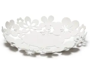 Mango Steam Decorative Centerpiece, Fruit Plate/Bowl, Candy Dish (Flower Design)