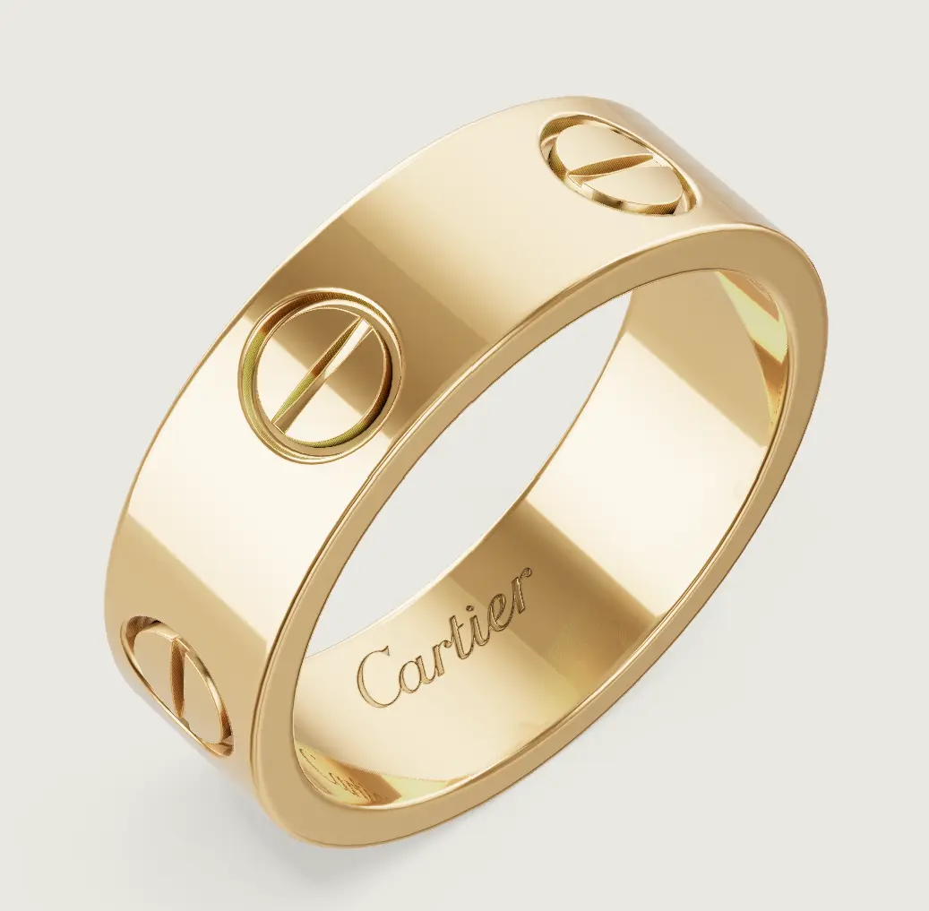 Pre-owned Cartier LOVE Ring Classic Model yellow gold 750/1000 Width 5.5 mm