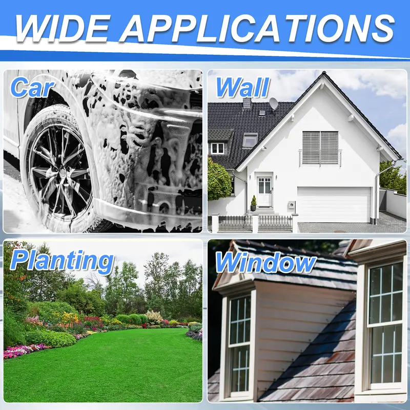 Tool Daily Short Handheld with  Cannon FOR PRESSURE WASHER,  1/4 Inch Quick Connector, Water Spray Tool with 5 Nozzle Tips, 1 Liter snow foam lance, FathersDayGift 3