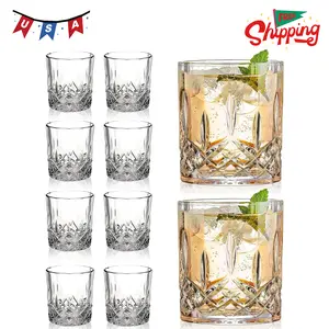 Crystal Whiskey Glasses Set of 8