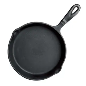 10.5 in. Pre-Seasoned Non-Stick Cast Iron Skillet, Black