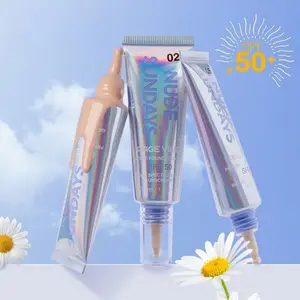 Liquid Makeup Foundation Concealer Oil Control Moisturizing Isolation Long Lasting Non-Peeling Not Stuck for Dark Skin,SPF 50+ Tinted Sunscreen Foundation