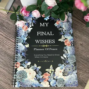 Floral & Butterfly End of Life Planner When I'm Gone Elegant Checklist Organizer for Final Wishes & Personal Info Thoughtful Gift for Peace Premium Paper Material