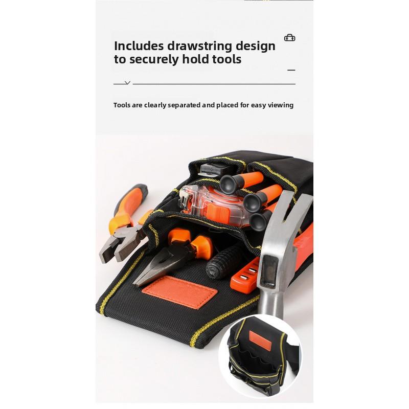 Three-Layer Electrician Tool Bag Adjustable Thickened Wear-Resistant Tool Waist Bag Industrial Grade Hardware Tool Bag