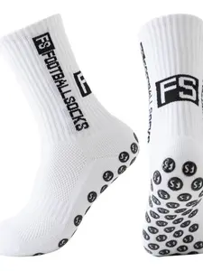 1pcs Basketball Football Socks, Breathable Long Tube Anti-Odor Sweat Absorption, Outdoor Running Non-Slip Grip Sports Socks