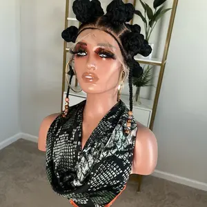 Cornrows with (2) 8Inches Beaded Braids