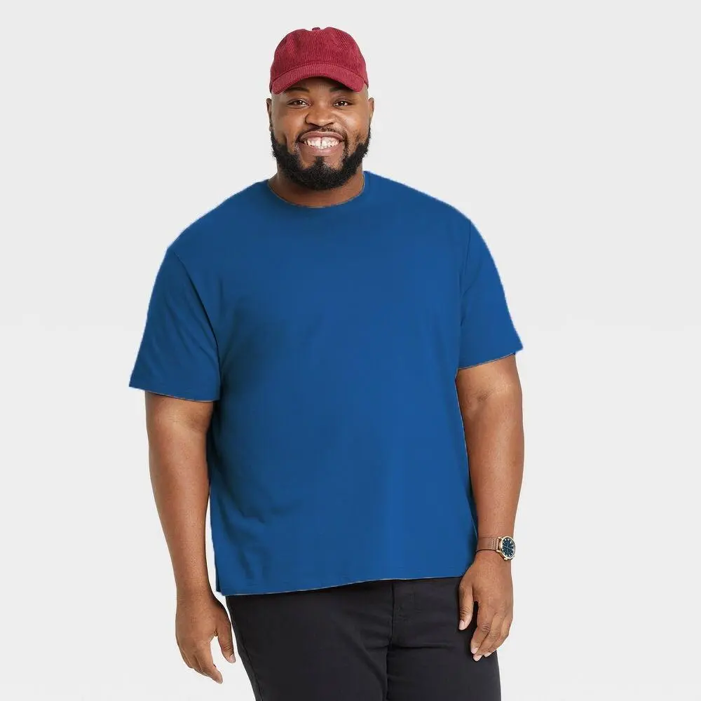 Goodfellow&Co 5XL Dark Blue Crew Neck T-Shirt for Casual Wear Comfortable Fit Stylish Touch