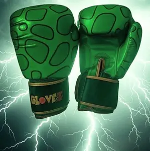 Perfect Green Muay Thai Boxing Gloves Velcro