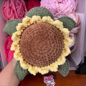 Sunflower crochet turtle plushie/stuffanimal