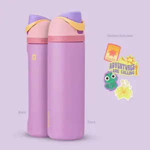 Owala D Princess Collection (Included Stickers) Limited Edition FreeSip Insulated Stainless Steel Water Bottle, 24/32oz Aesthetic Drinkware for Sport Lovers, Urban Outfitters Bottle