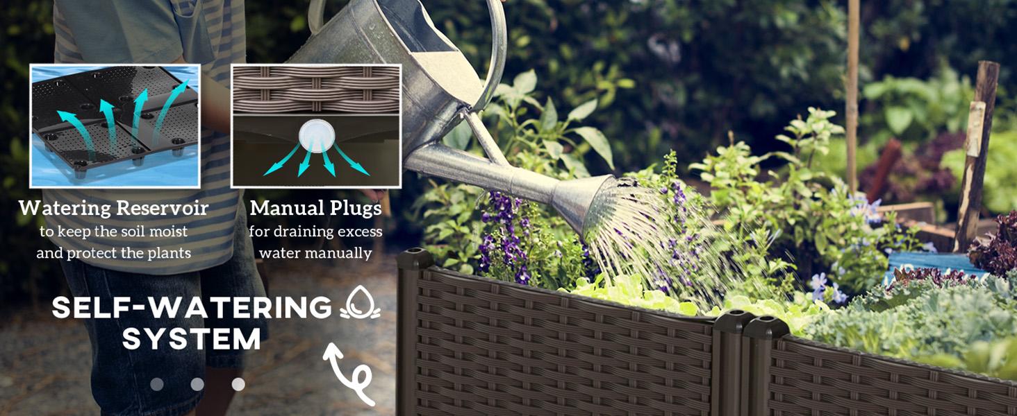 Plastic raised garden bed, 3 raised planters with legs, height 14.5inch, used for growing vegetables, fruits, flowers, and herbs both indoors and outdoors Plastic raised garden bed, 3 raised planters with legs, height 14.5inch, used for growing vegetables, fruits, flowers, and herbs both indoors and outdoors