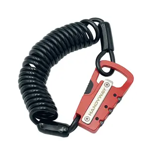 Handway Pad Lock with Opener, 6 Colors Cable, 4mm*180cm Coiling Cable, Durable Stainless Steel Construction, 3-Digit Combination Lock motorcycle bell  come with 6 colors options. Buy our product and you will receive a small gift by emailing us